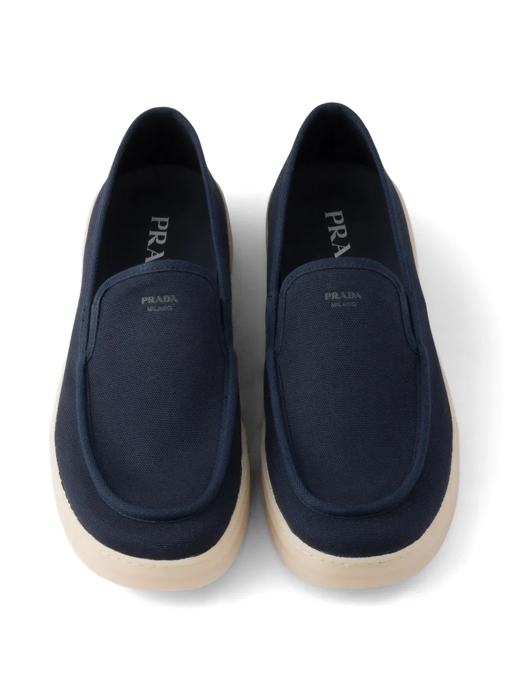Prada fabric loafers Blauw