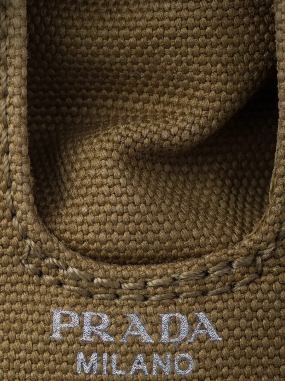 Prada Collapse canvas sneakers Groen
