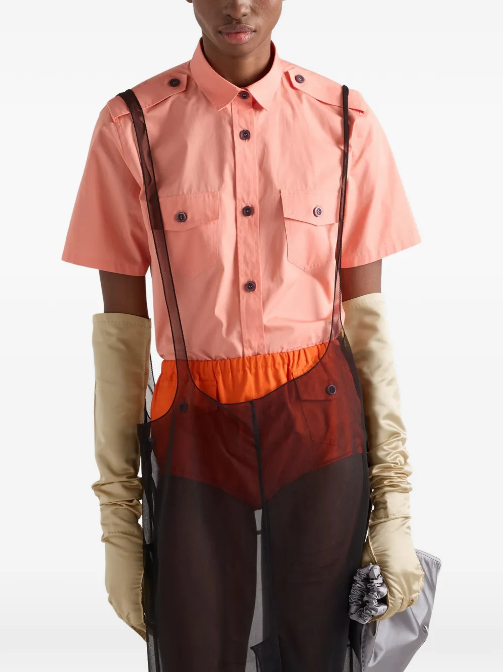 Prada Katoenen overhemd Roze
