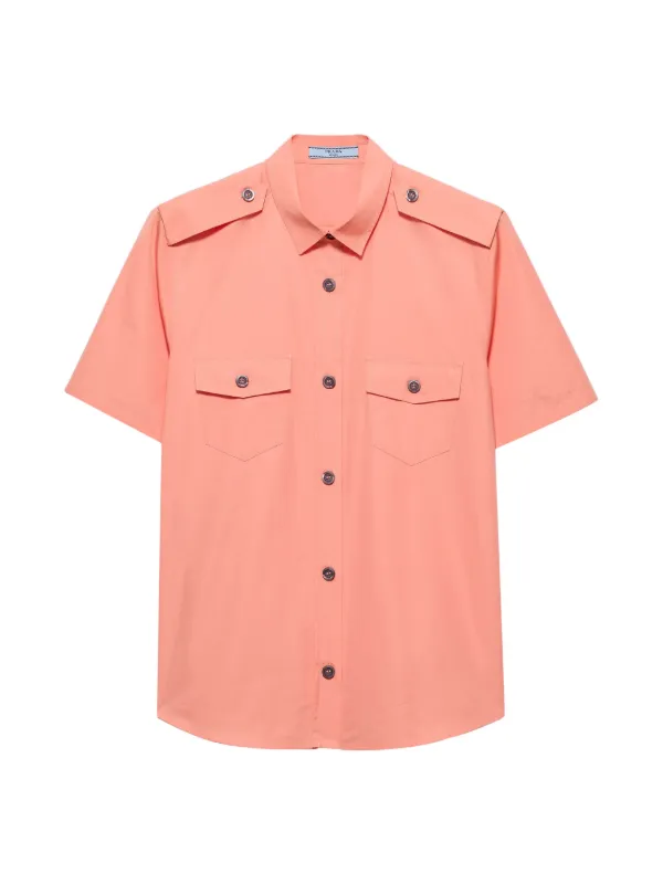 Prada Cotton Poplin Shirt in Pink