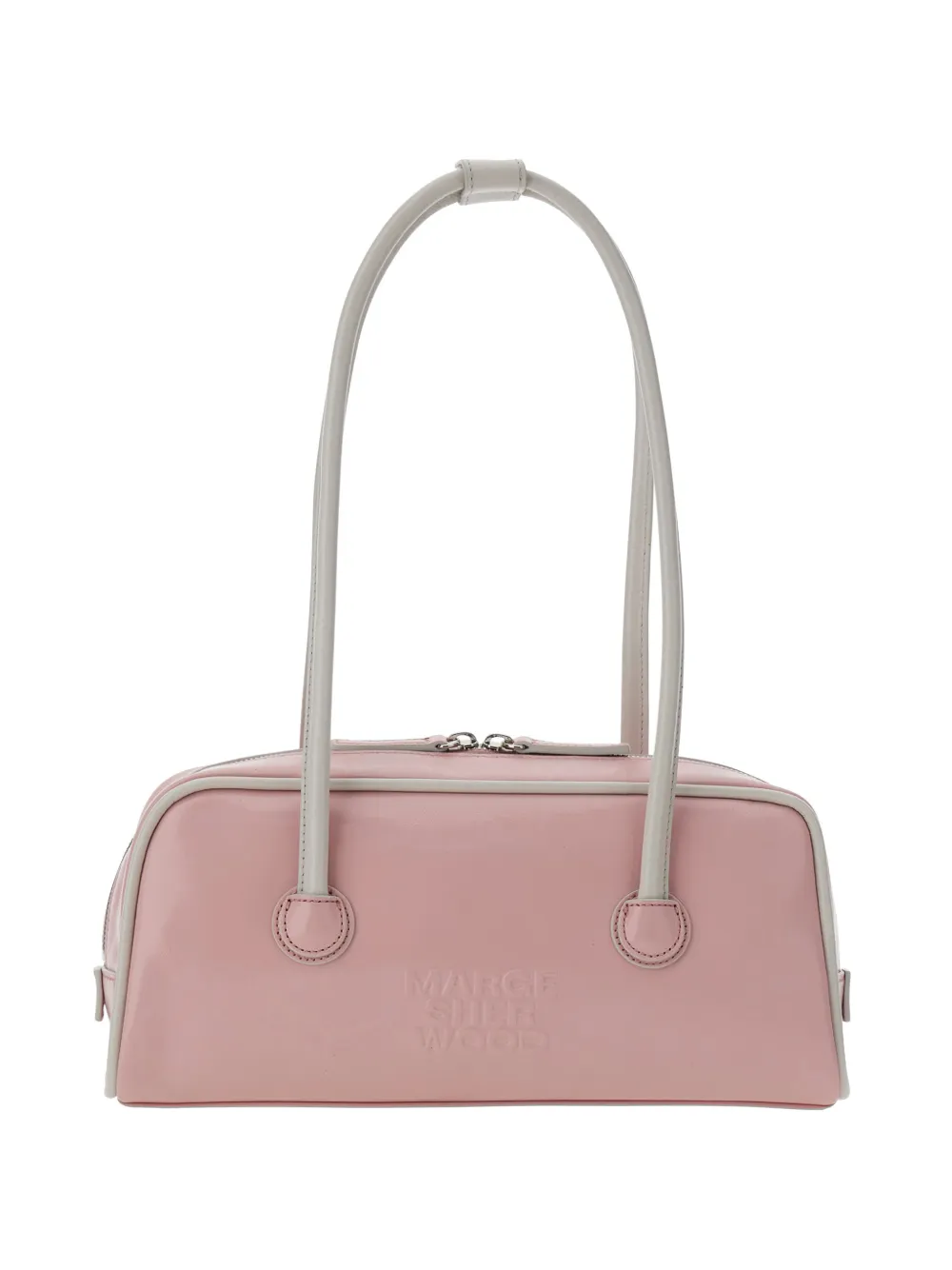 Margesherwood Crinkle Leather Shoulder Bag In Pink