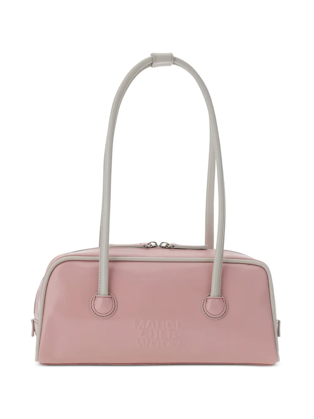 Marge Sherwood crinkle leather shoulder bag - Rosa