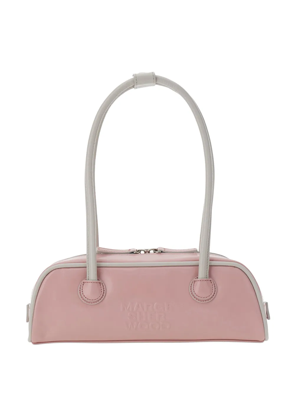 Margesherwood Mini Piping Embossed Shoulder Bag In Pink