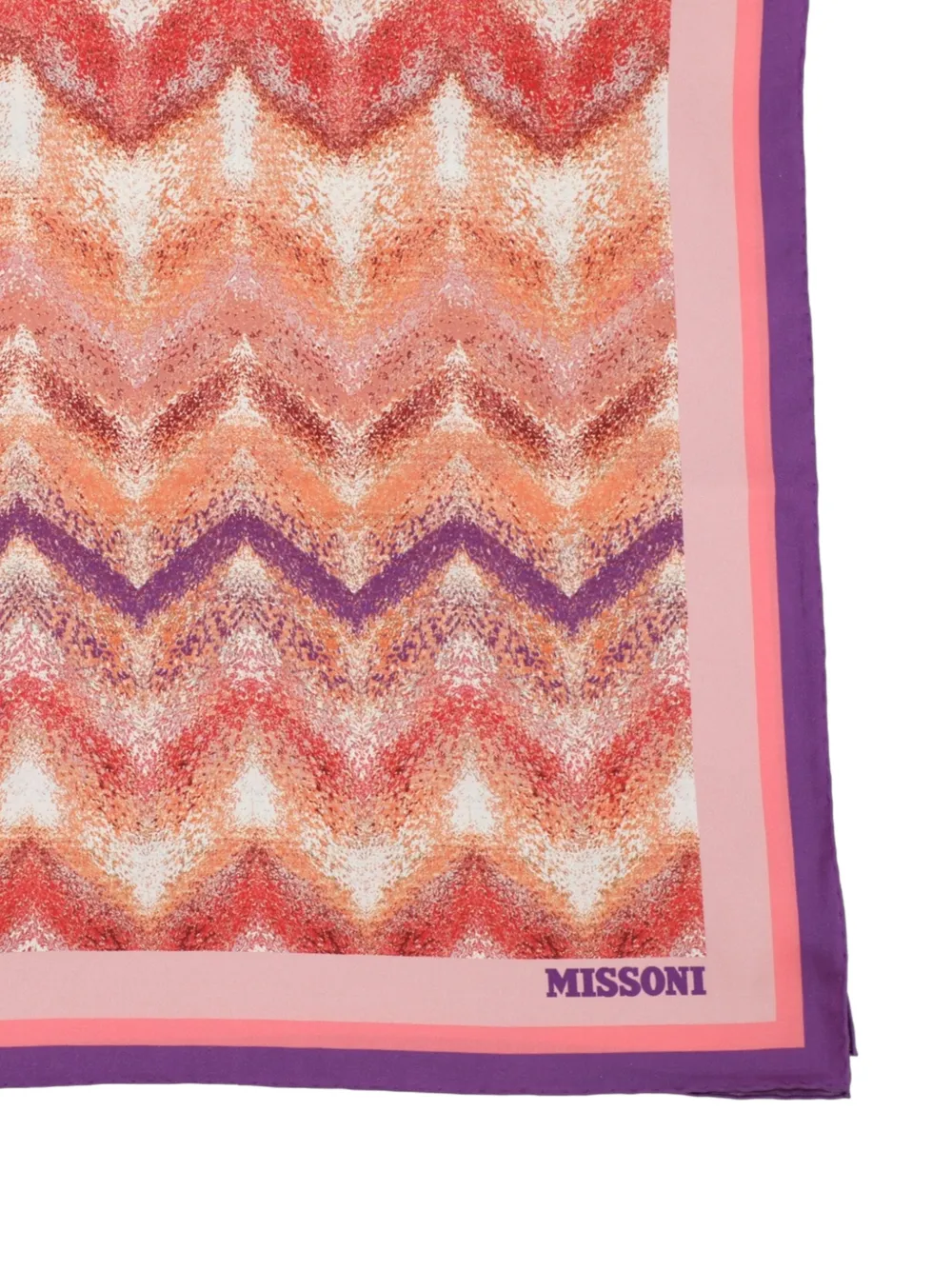  Missoni Zigzag-pattern Scarf - Pink 