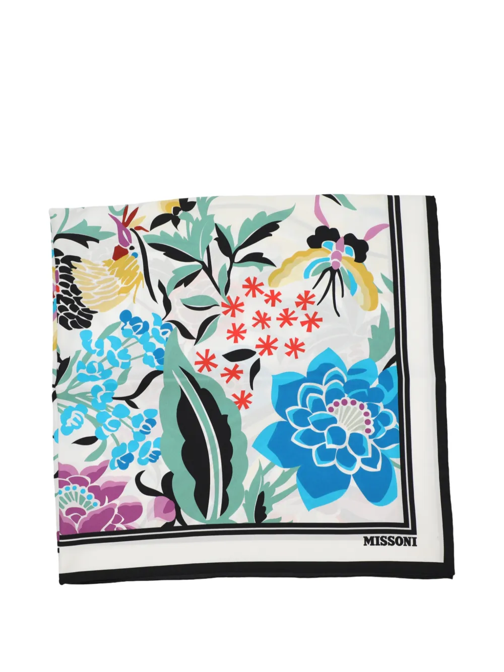 Missoni floral-print scarf - Weiß