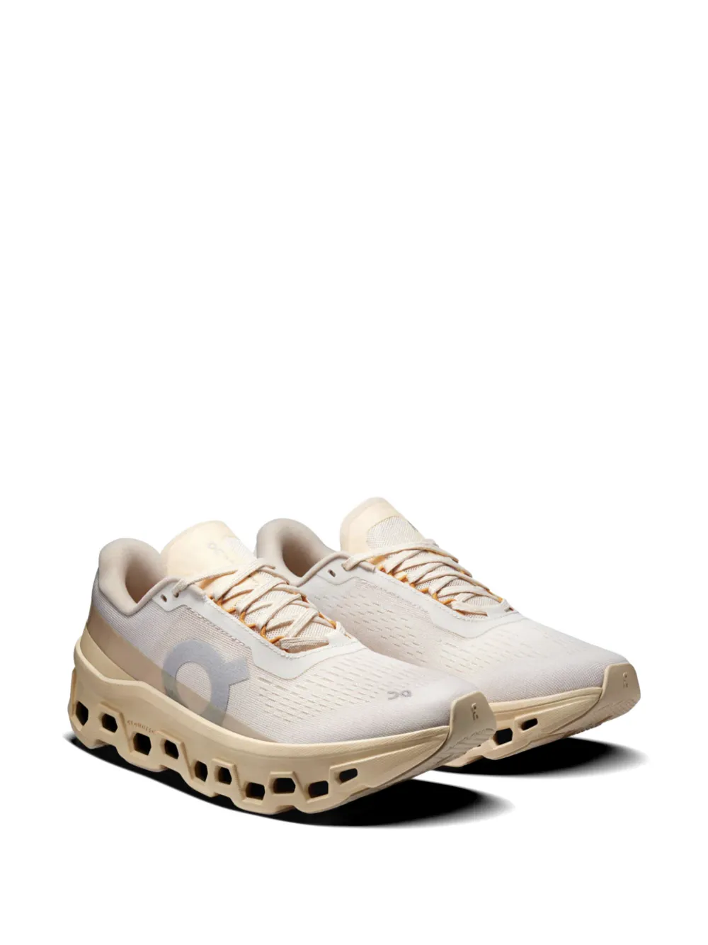 On Cloudm ster sneakers met logoprint Beige