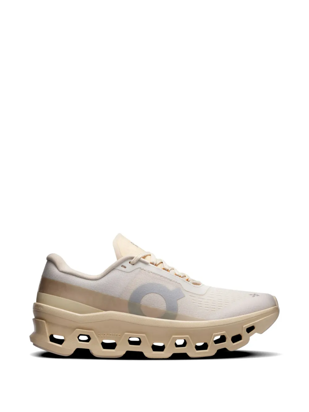 On Cloudm ster sneakers met logoprint Beige