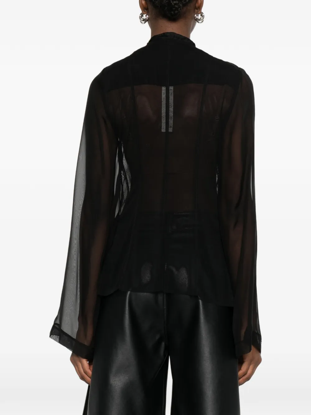 Rick Owens Jack met ritsdetail Zwart