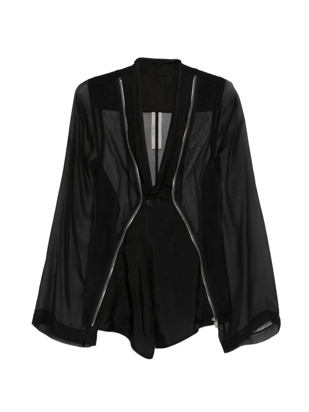 Rick Owens zip-detail jacket - Nero