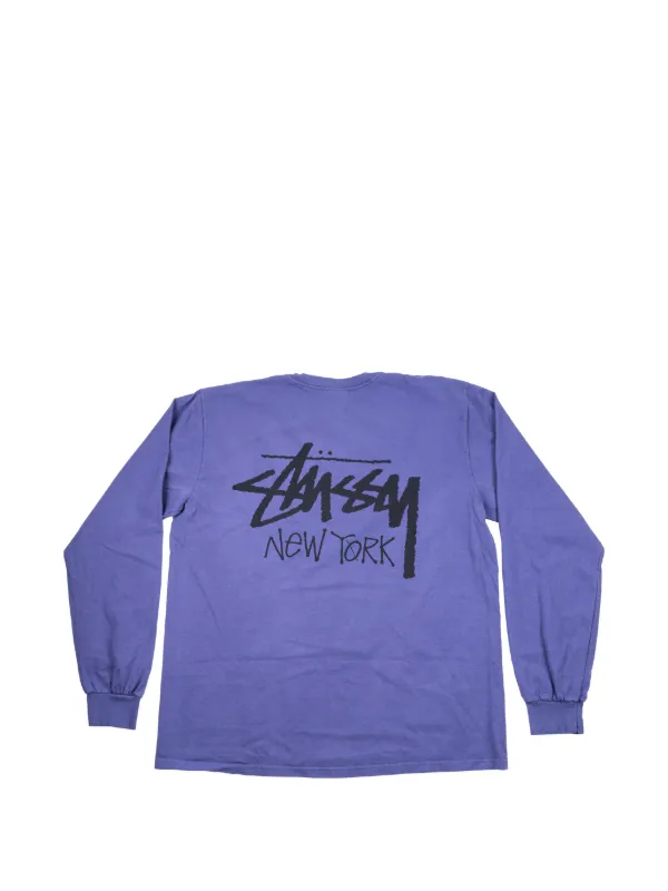 Stüssy New York Chapter long-sleeve T-shirt | Blue | FARFETCH