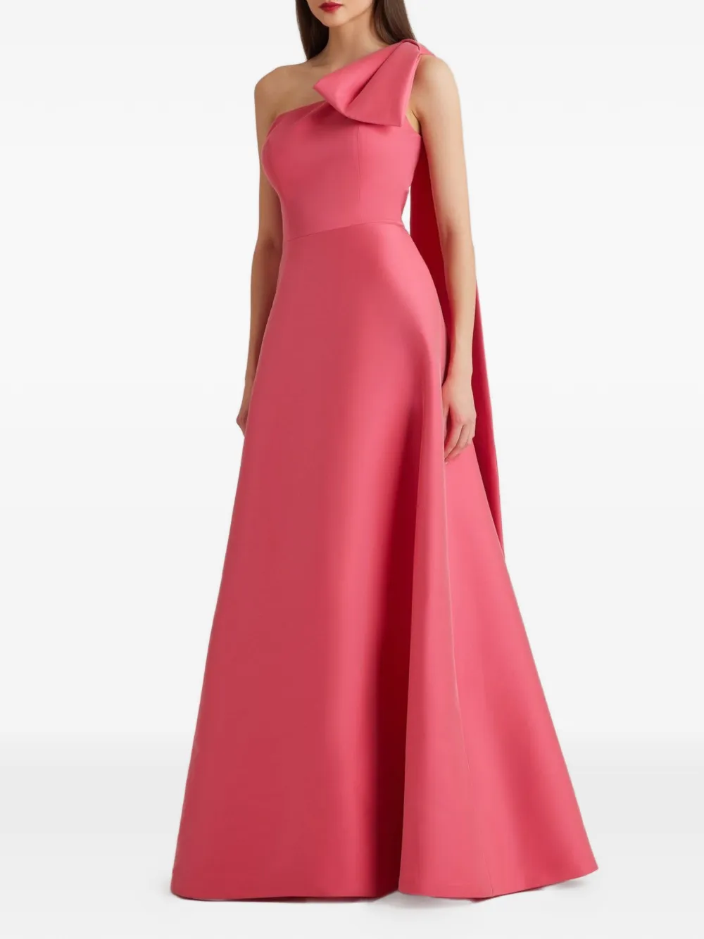 Teri Jon bow-detail maxi dress - Rosa
