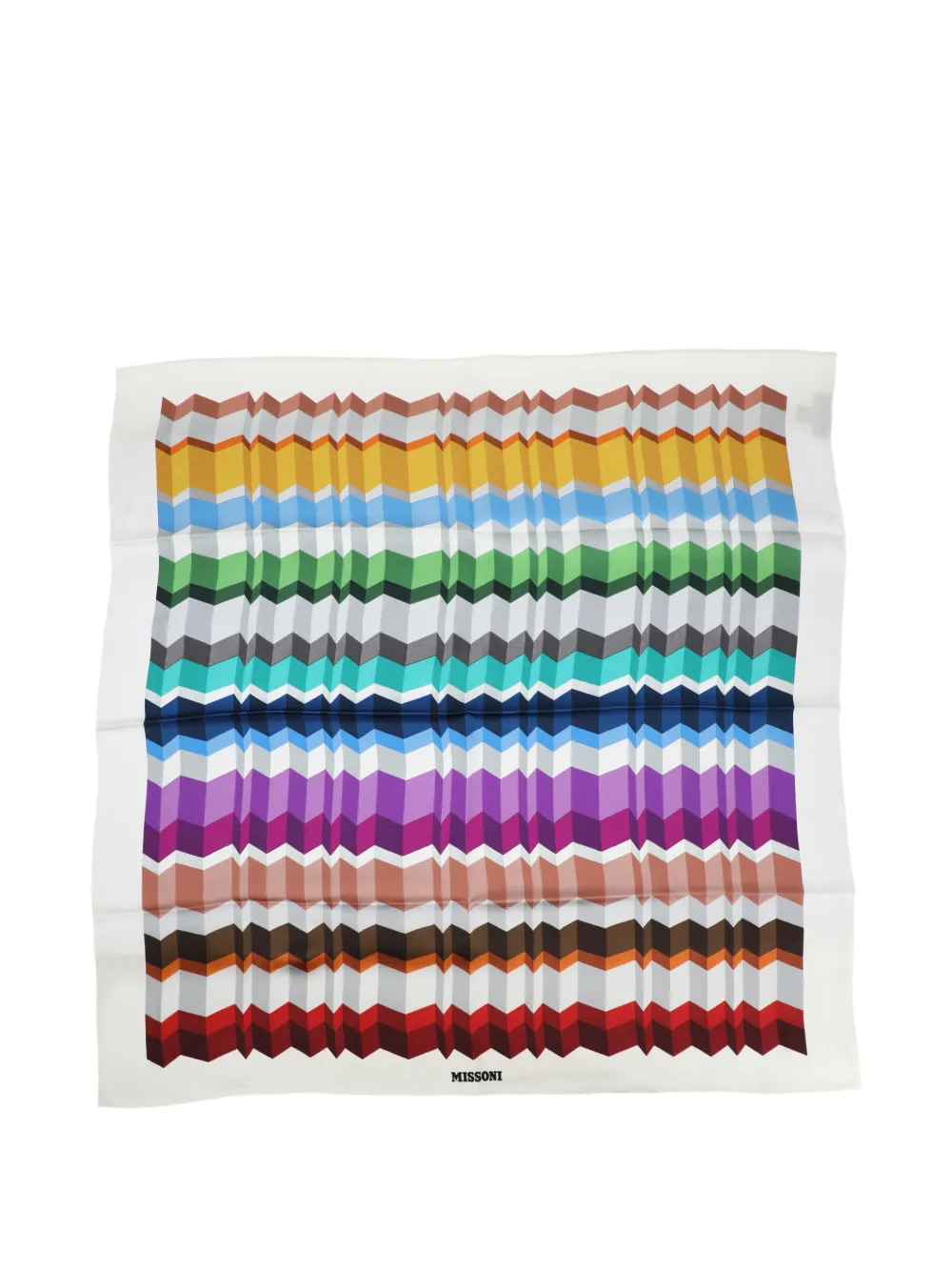 Missoni geometric-design scarf - Bianco