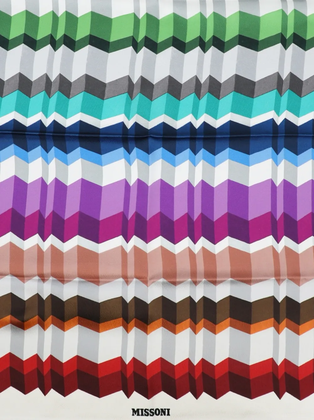 Missoni Sjaal met geometrisch design Wit