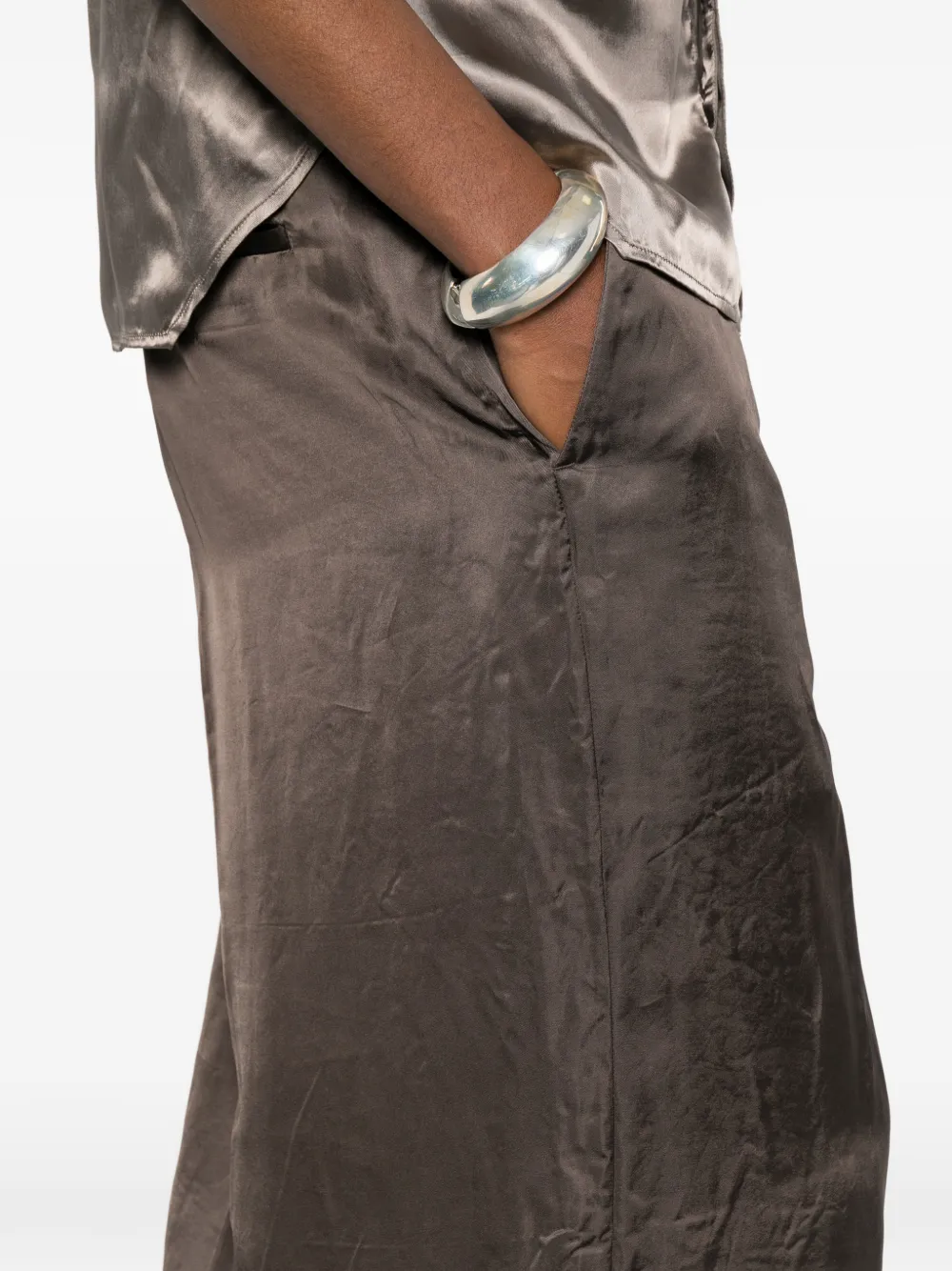 Rick Owens Flared broek Bruin
