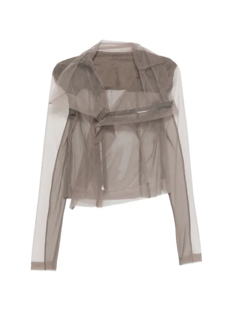 Rick Owens tulle zip-up blouse