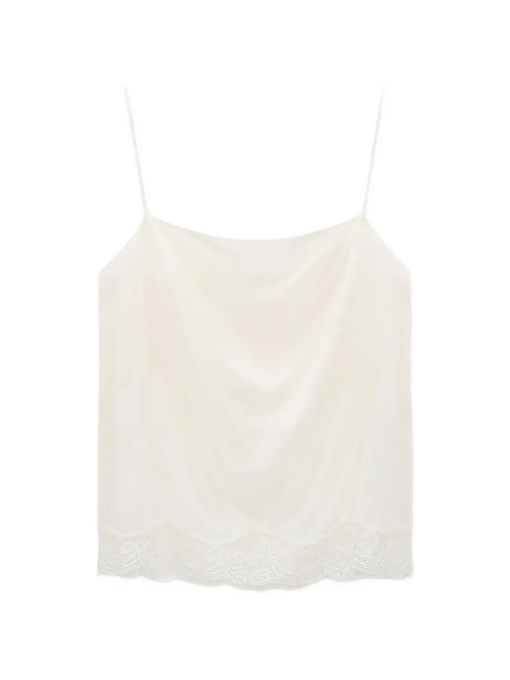 Dorothee Schumacher Habotai silk lace trim camisole - Toni neutri