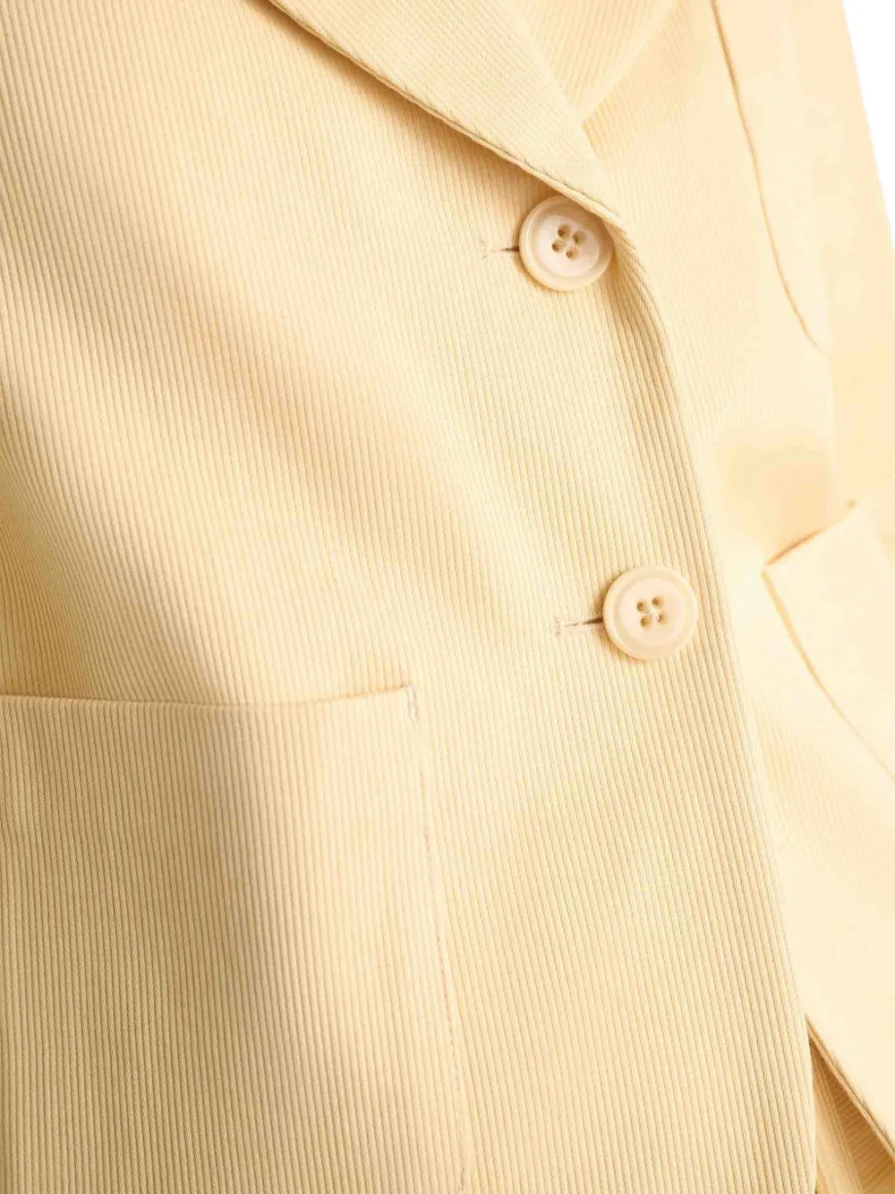 Dorothee Schumacher Jack met enkele rij knopen en zak Beige