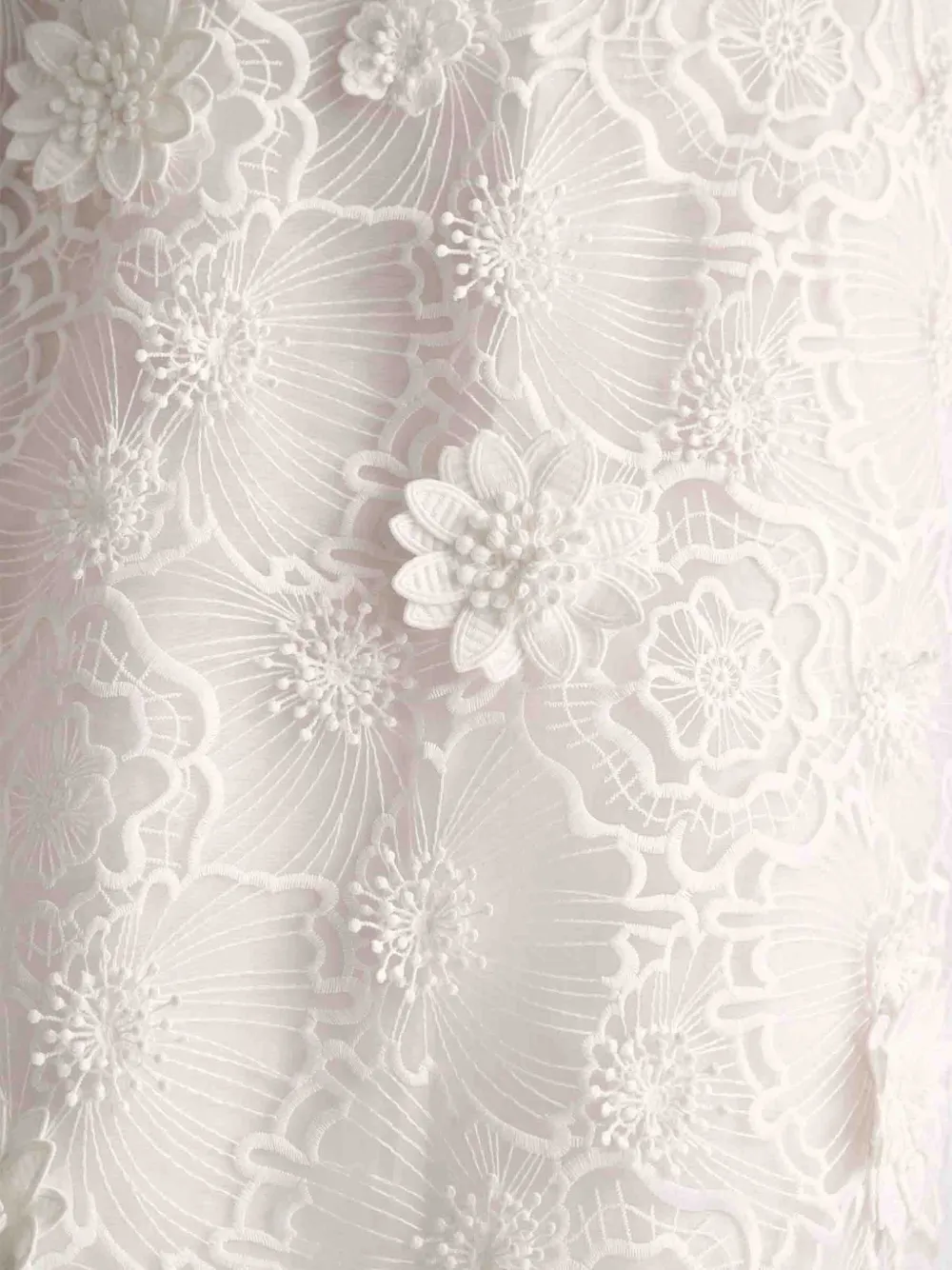 Meadow Floral-Lace Midi Skirt