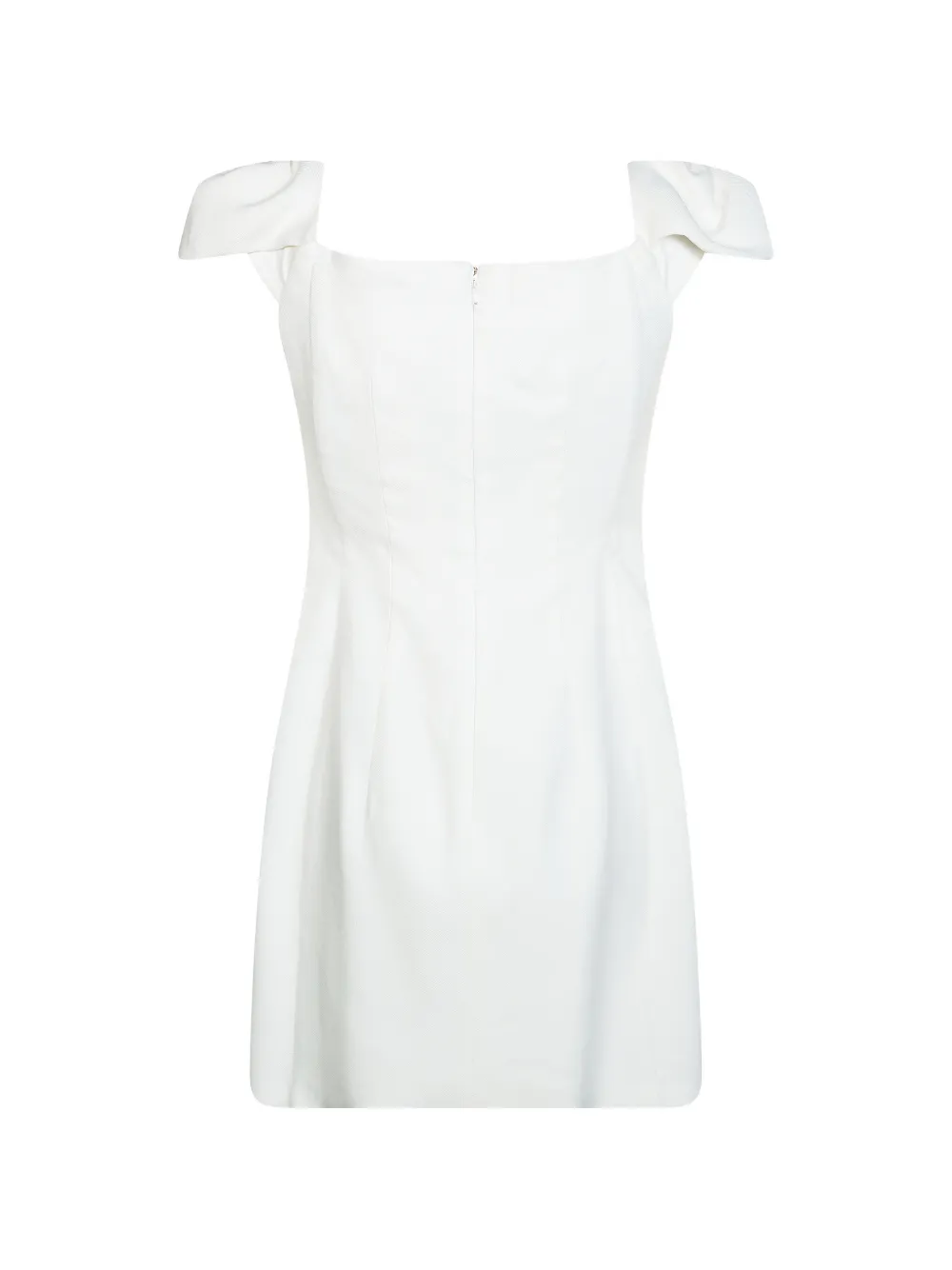 Elisabetta Franchi Mini-jurk met ringdetail Wit