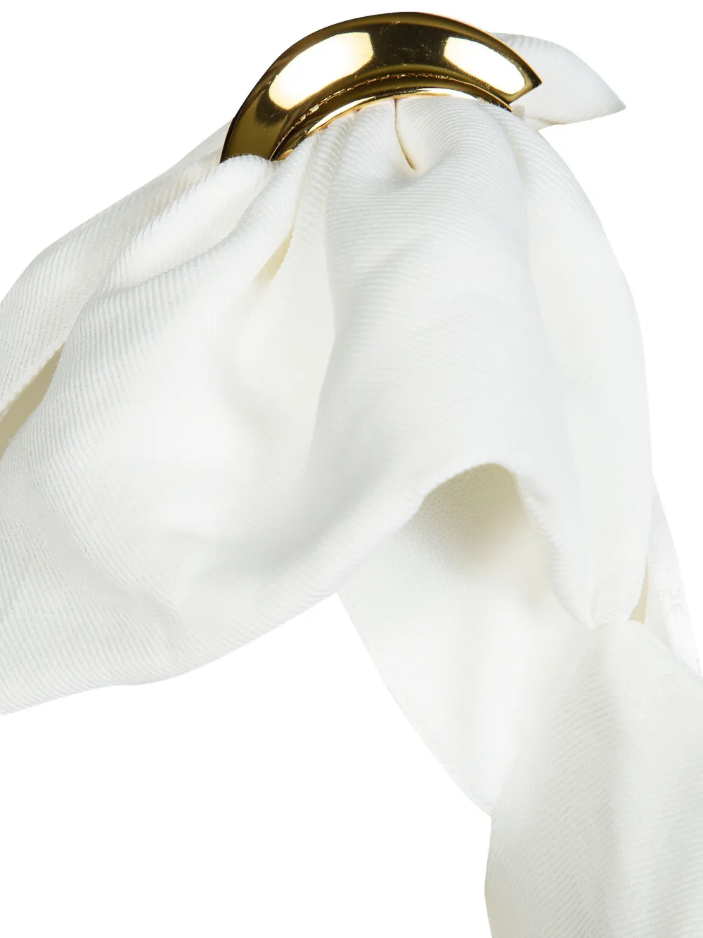Elisabetta Franchi Mini-jurk met ringdetail Wit