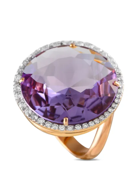 Casato diamond and amethyst ring