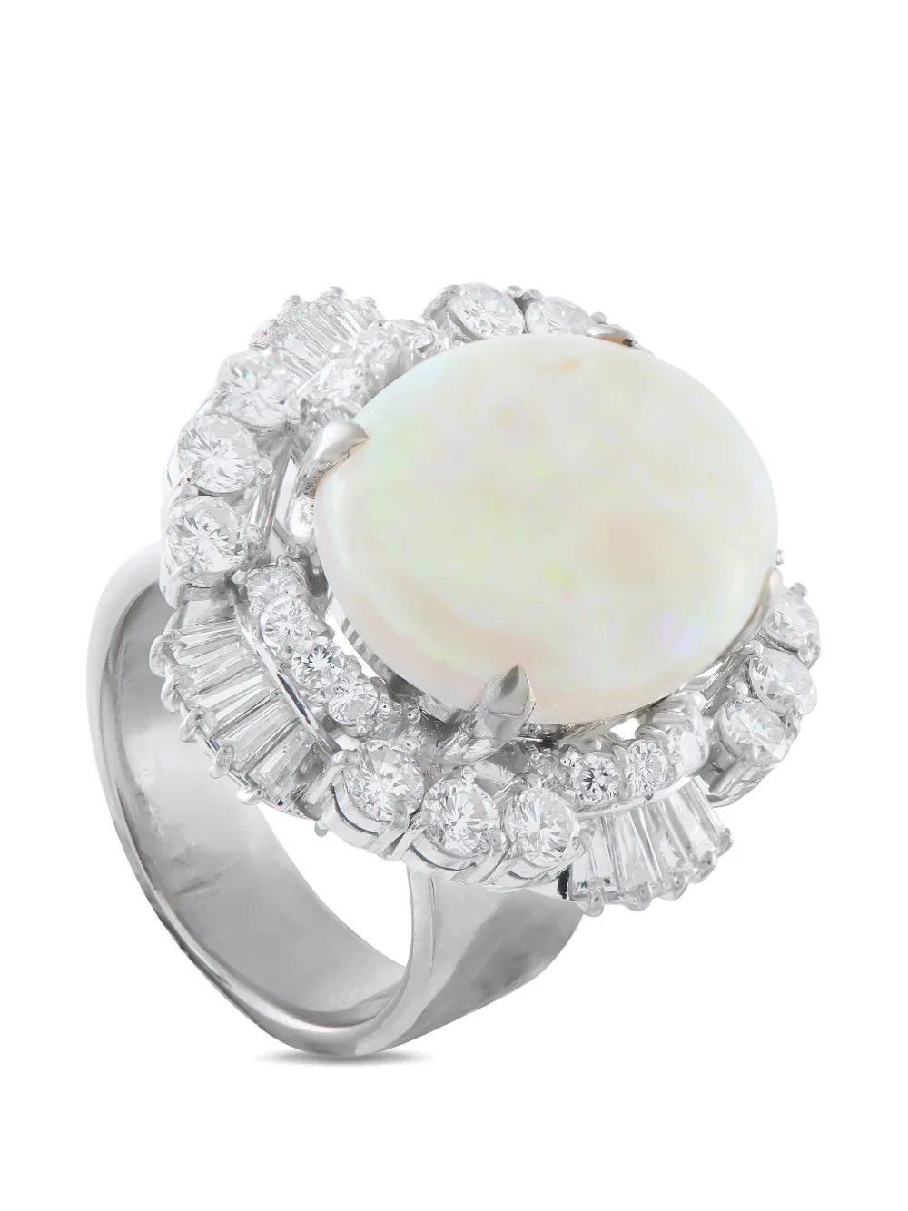 LB Exclusive diamond and opal ring - Argento