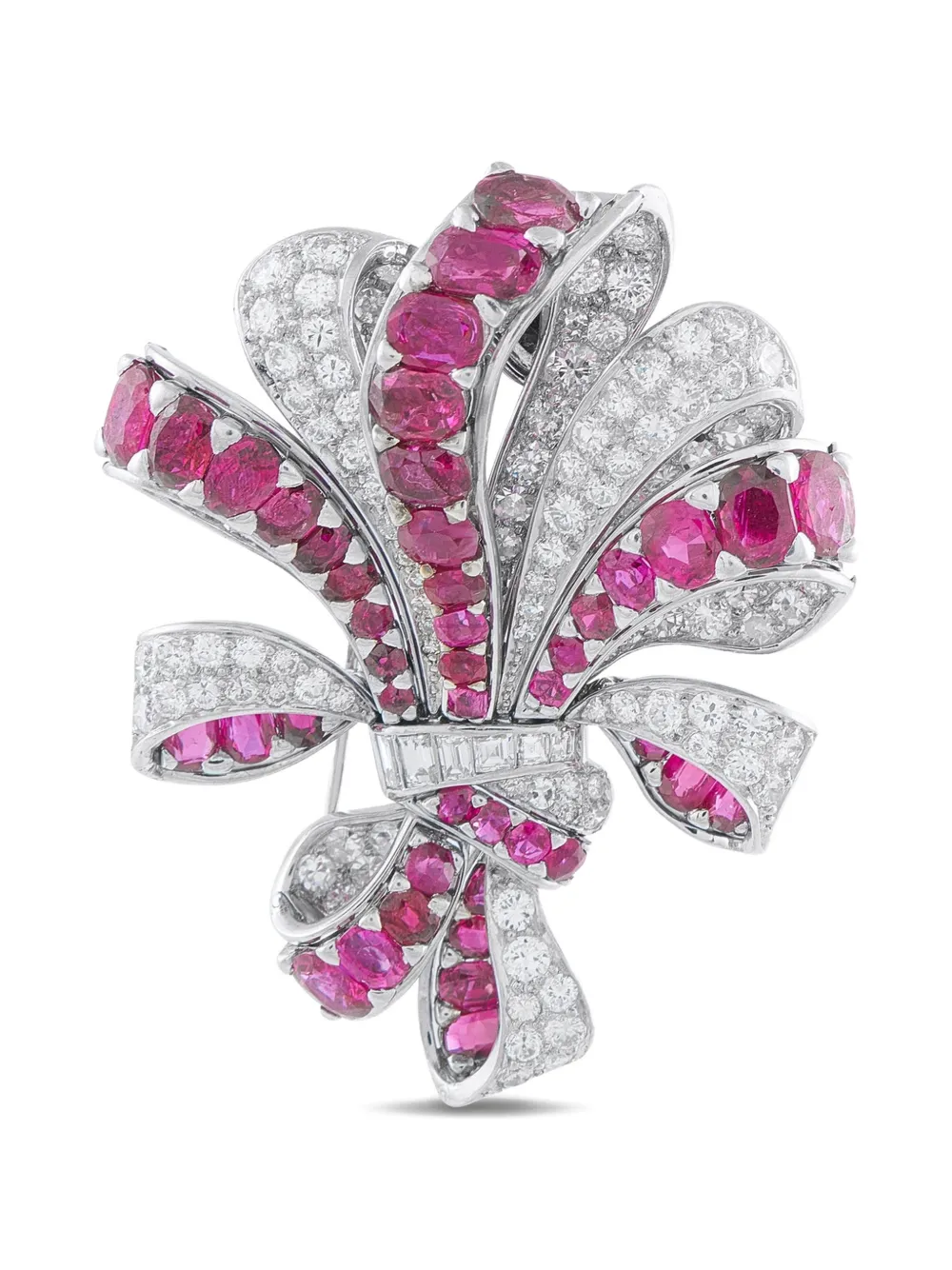 LB Exclusive diamond and ruby brooch - Argento