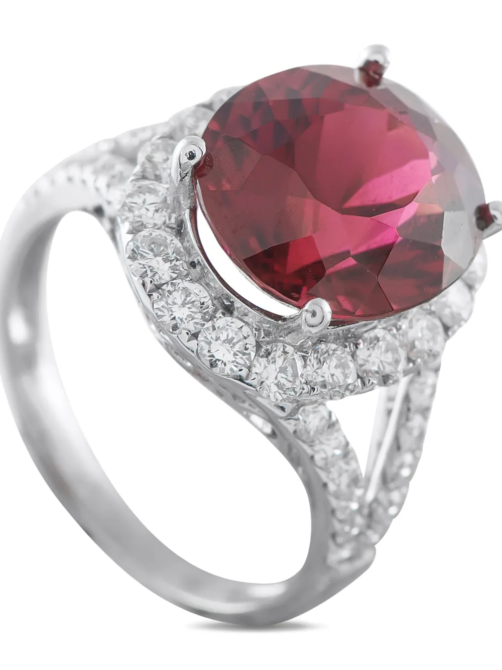 LB Exclusive diamond and tourmaline ring - Argento