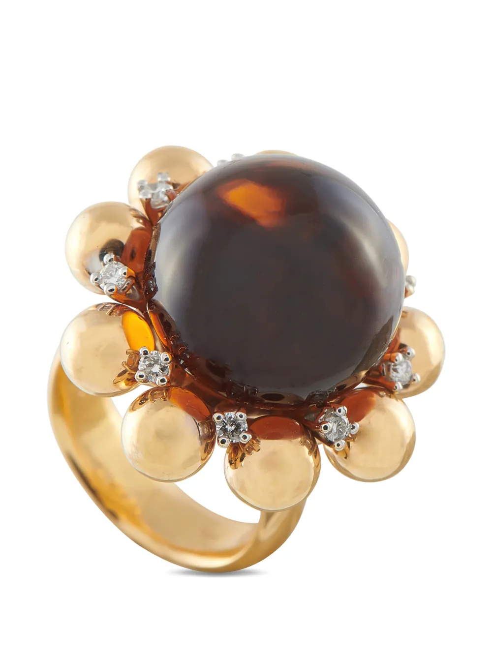 LB Exclusive diamond citrine ring - Oro