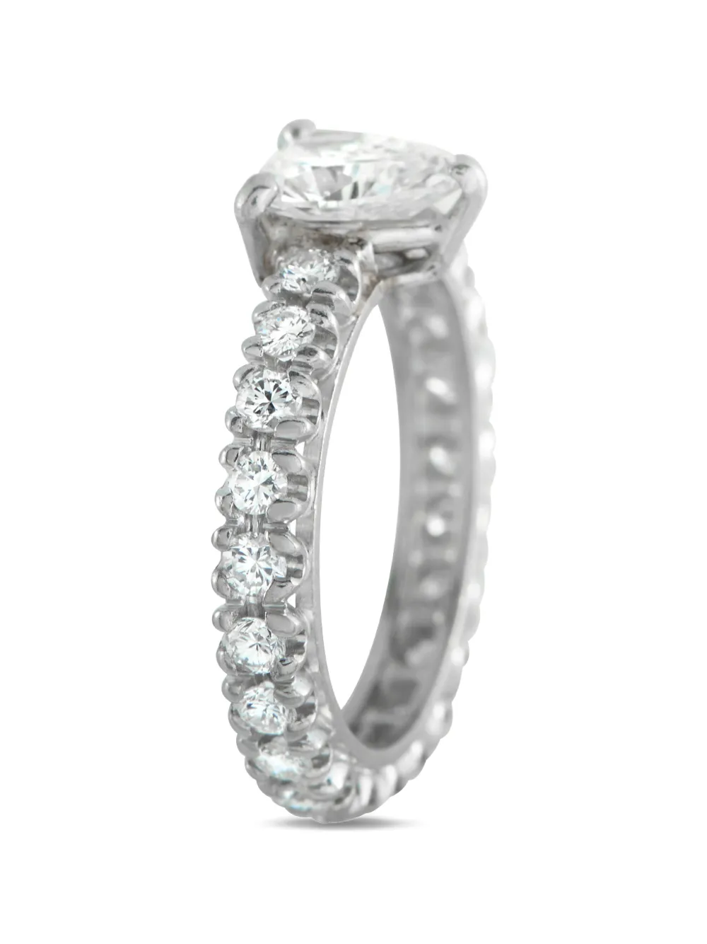 LB Exclusive pear-cut diamond eternity ring - Argento
