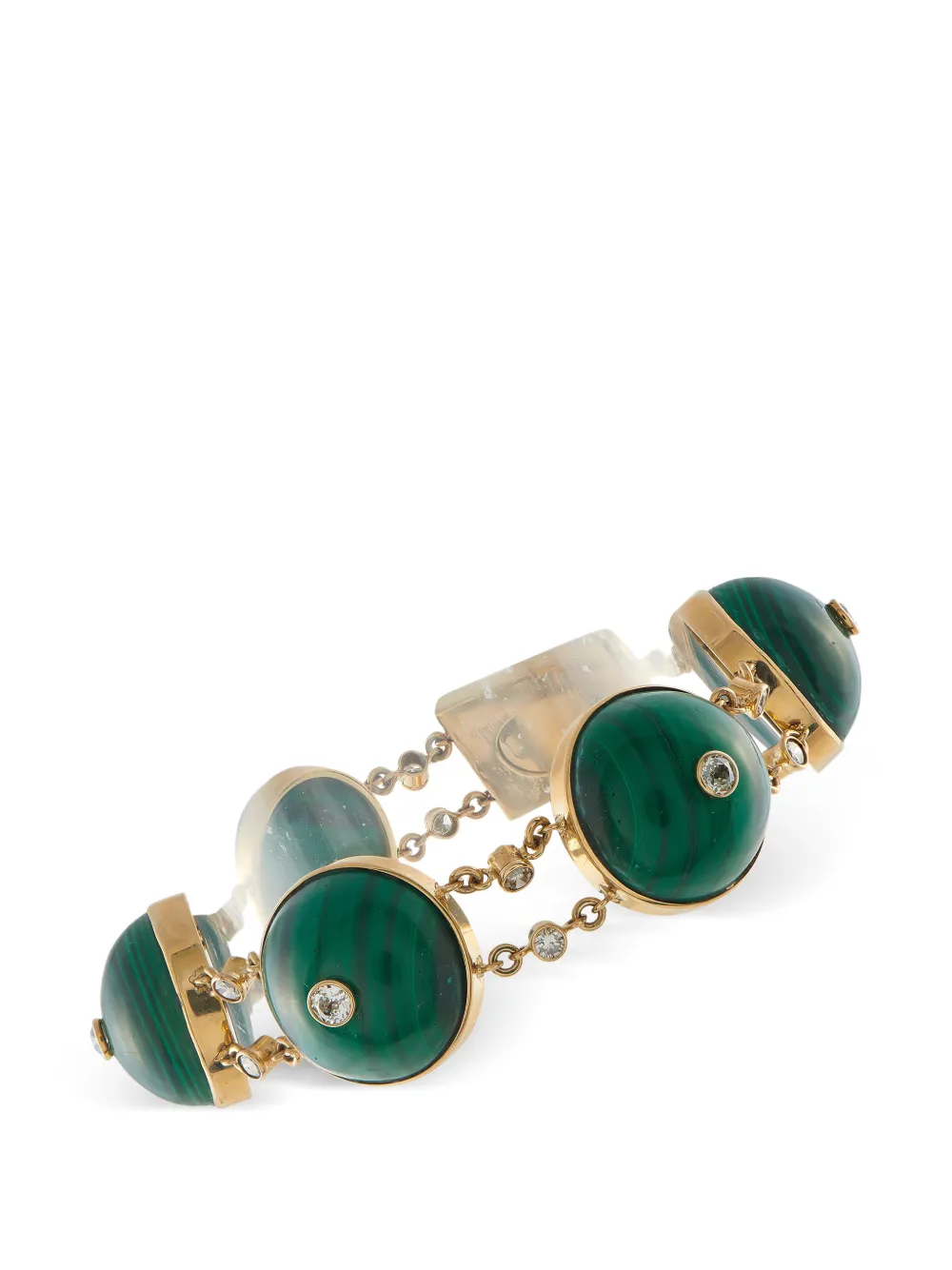 LB Exclusive diamond and malachite bracelet - Oro