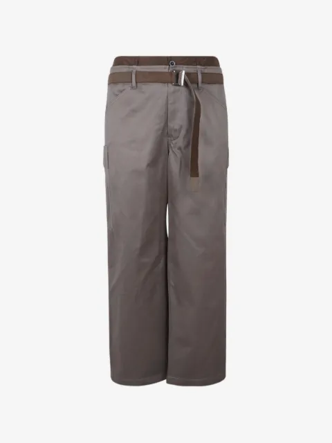 sacai twill cargo trousers