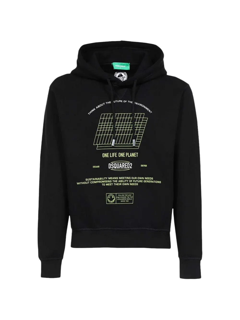 DSQUARED2 One Life Manifesto Cool hoodie - Black