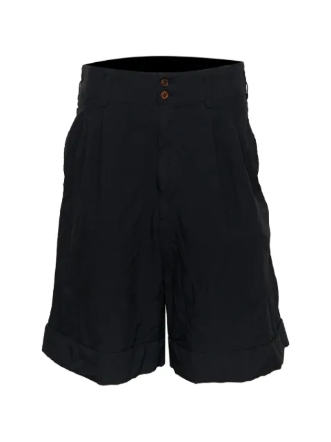 Comme Des Garçons Comme Des Garçons pleated turn-up-hem trousers