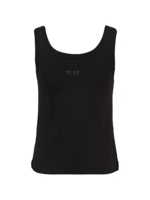 MSGM ブラック タンクトップ MSGM ブラック タンクトップ MSGM｜エムエスジーエムのタンクトップ