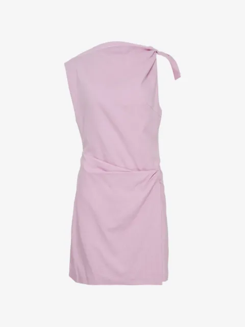 MSGM tie detail cut-out mini dress