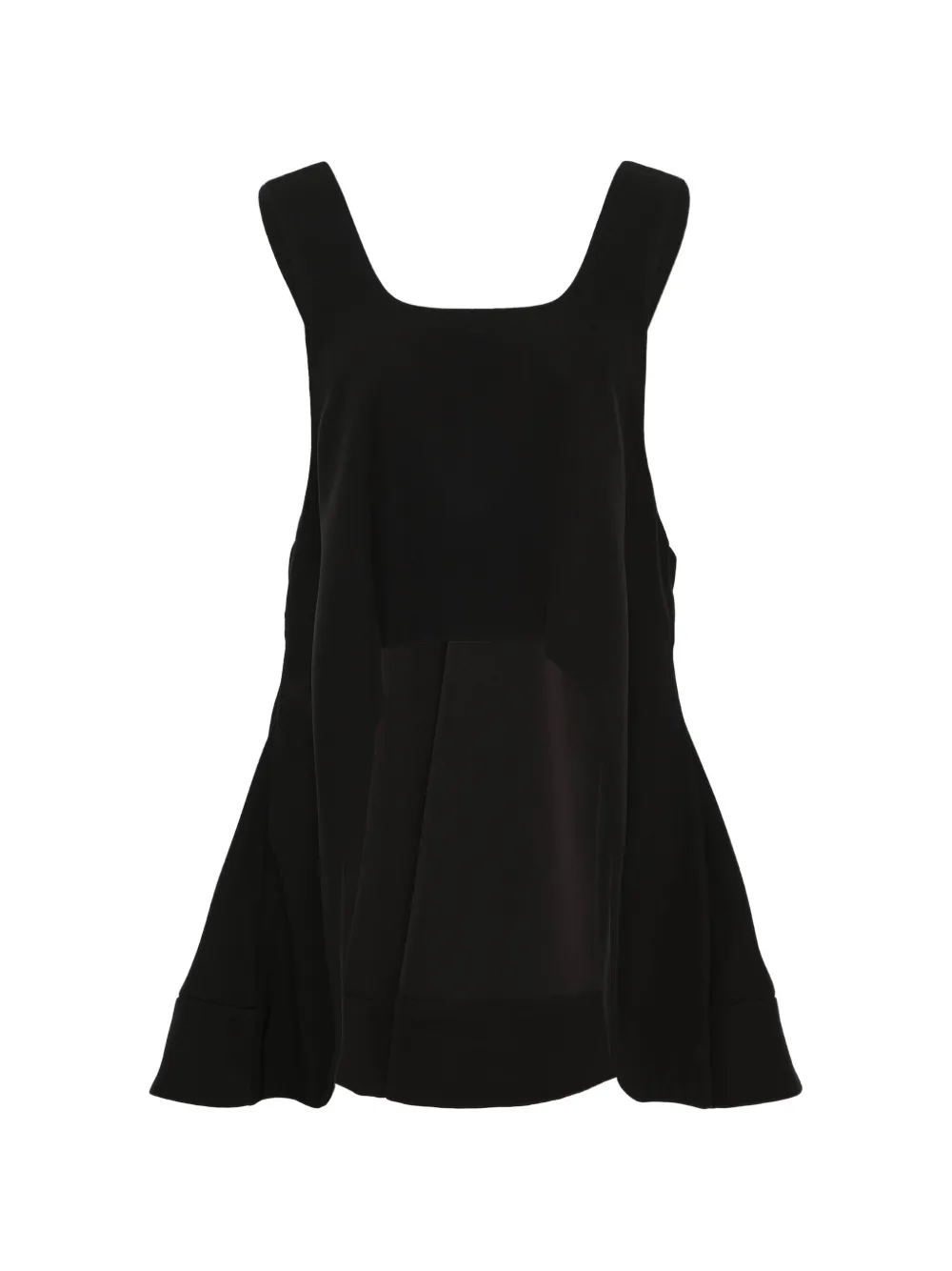 Enföld square-neck top - Nero