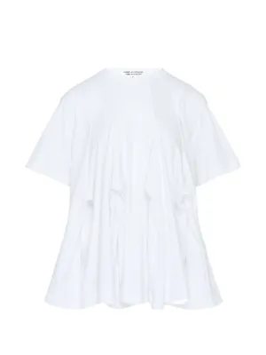 Noir Kei Ninomiya ラッフル Tシャツ | ホワイト | FARFETCH JP