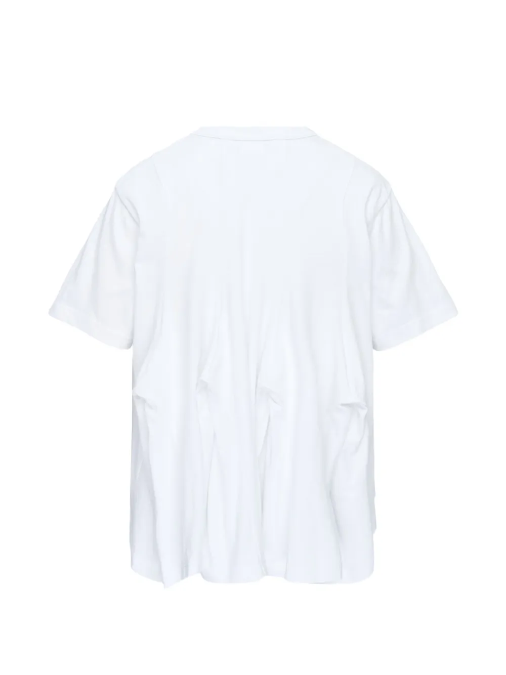Comme Des Garçons Comme Des Garçons Flared T-shirt met plooien Wit
