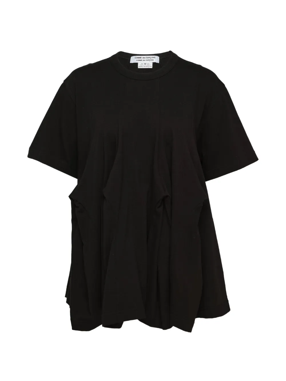 Comme Des Garçons Comme Des Garçons draped-panel T-shirt - Nero