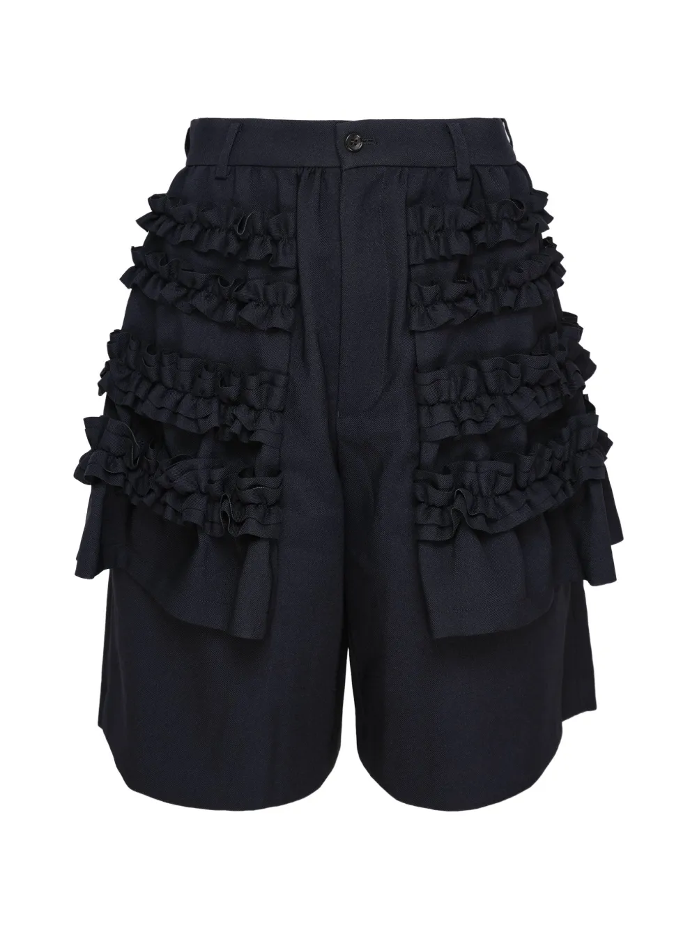 Comme Des Garçons Girl ruffled tiered shorts - Blue