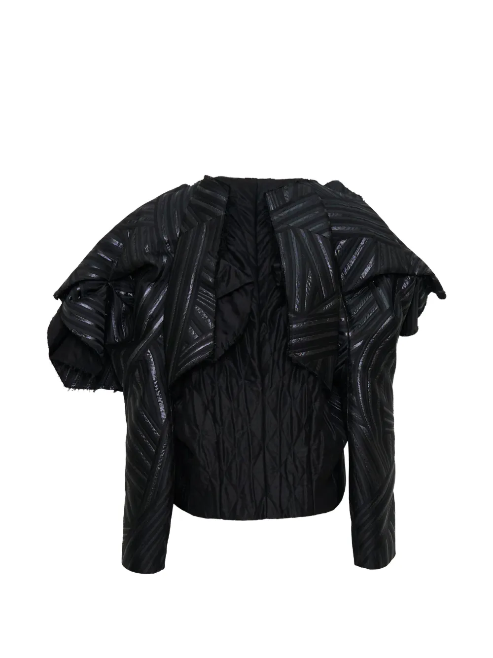 Comme Des Garçons Jack met patchwork Zwart