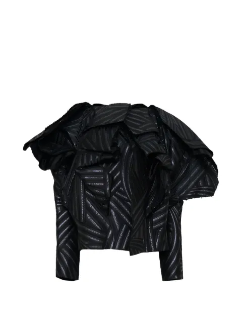 Comme Des Garçons plumífero con diseño patchwork