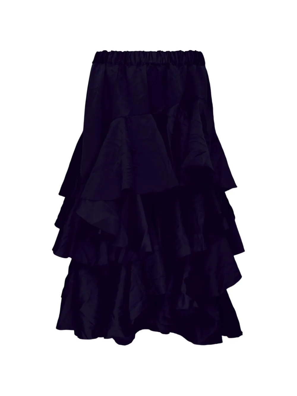 Comme Des Garçons Comme Des Garçons tiered ruffled midi skirt - Blu