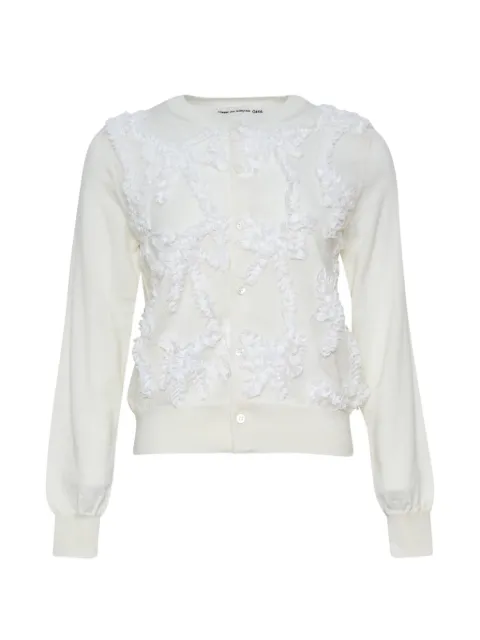 Comme Des Garçons Girl — ruffled wool cardigan