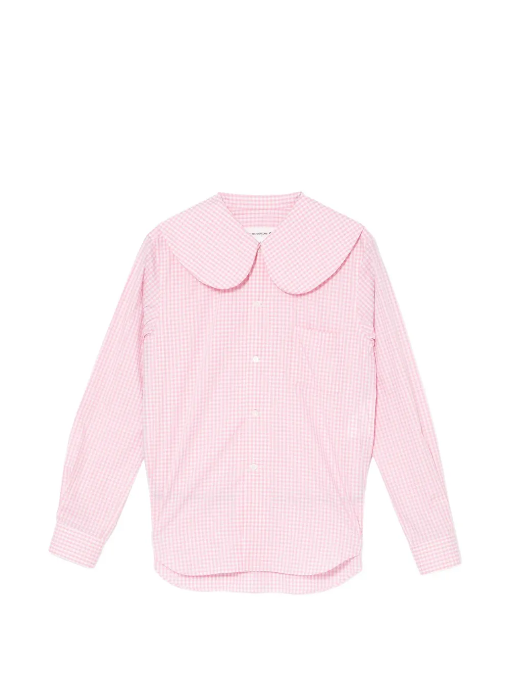 Comme Des Garçons Girl gingham Peter Pan-collar shirt - Pink