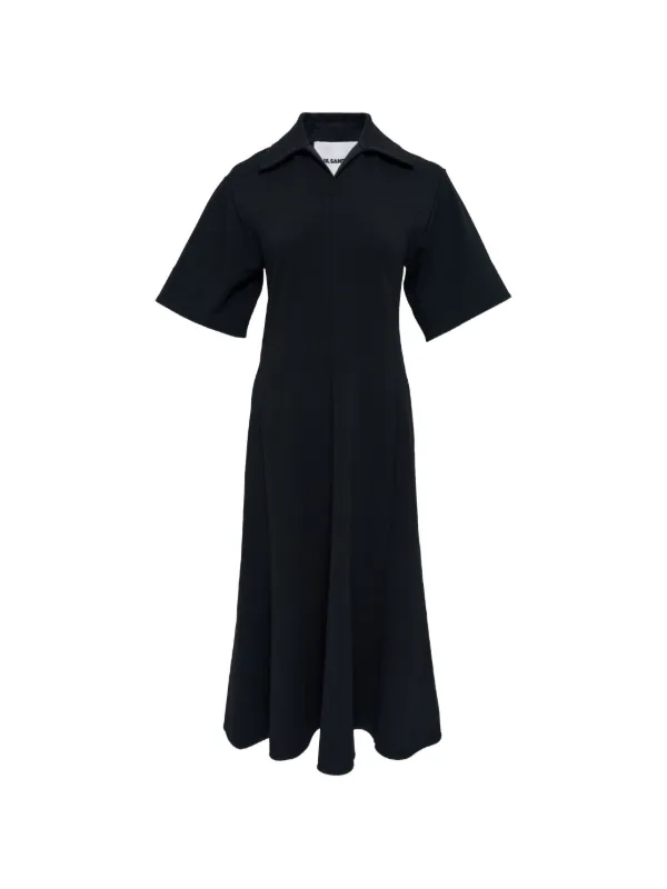 jil sander short sleeve dress Jil Sander, Midi dress, Women, Red, US 4, Dresses, Materialmix