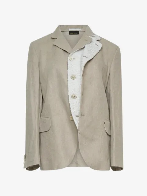 Comme Des Garçons lace-panelled blazer