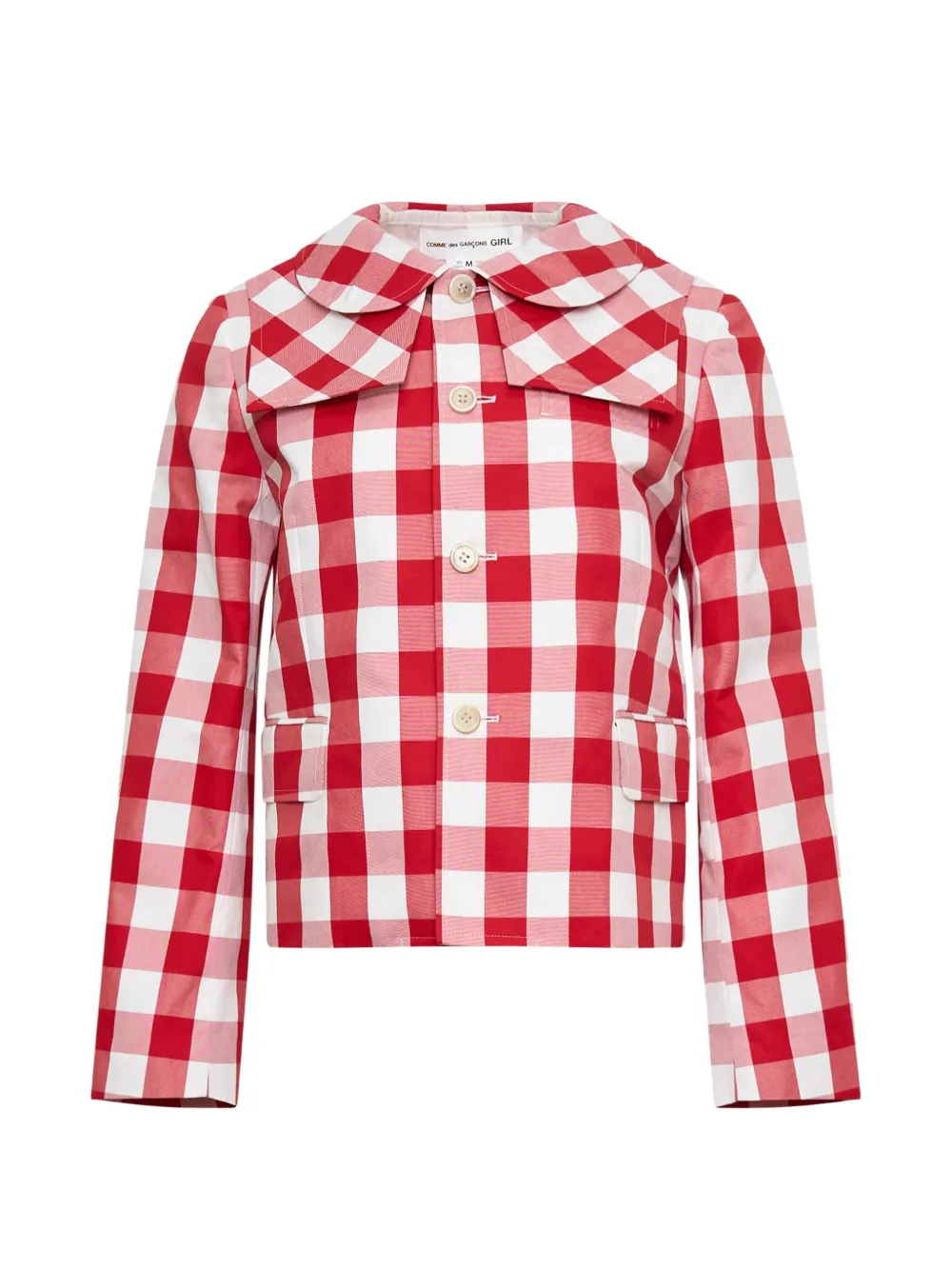 Comme Des Garçons Girl gingham jacket - Rosso