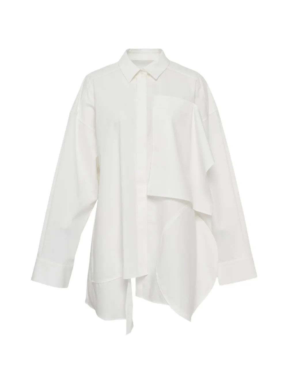 Enföld draped shirt - Bianco